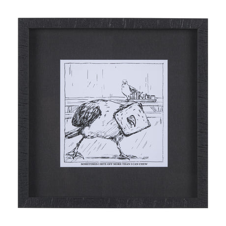 Animal Talk II by Mercana Studio a Framed Art Print Matted under Glass from Mercana - Luna Furniture