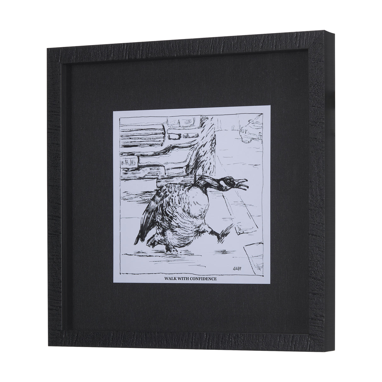 Animal Talk IV by Mercana Studio a Framed Art Print Matted under Glass from Mercana - Luna Furniture