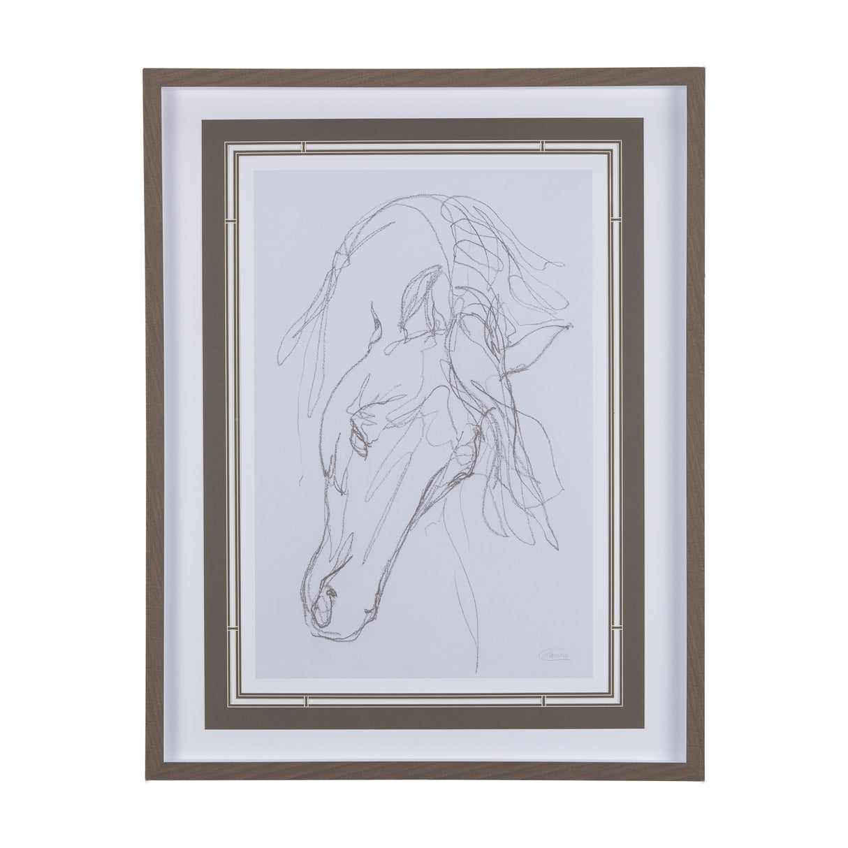 Andalusian I by Mercana Studio a Hand Embellished Textured Framed Art Print Matted under Glass from Mercana - Luna Furniture