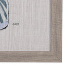 Moth Blue I by Mercana Studio a Hand Embellished Textured Framed Art Print from Mercana - Luna Furniture