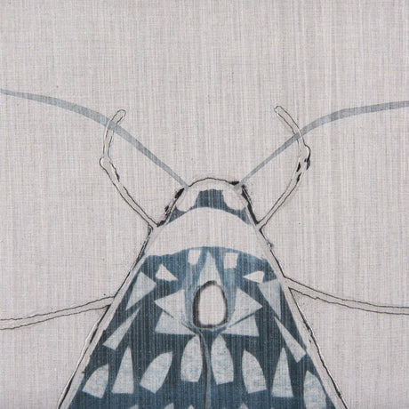 Moth Blue I by Mercana Studio a Hand Embellished Textured Framed Art Print from Mercana - Luna Furniture
