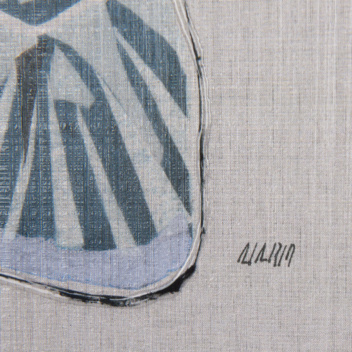 Moth Blue I by Mercana Studio a Hand Embellished Textured Framed Art Print from Mercana - Luna Furniture