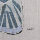 Moth Blue I by Mercana Studio a Hand Embellished Textured Framed Art Print from Mercana - Luna Furniture