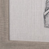 Moth Blue II by Mercana Studio a Hand Embellished Textured Framed Art Print from Mercana - Luna Furniture