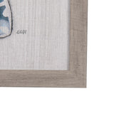 Moth Blue III by Mercana Studio a Hand Embellished Textured Framed Art Print from Mercana - Luna Furniture