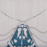 Moth Blue III by Mercana Studio a Hand Embellished Textured Framed Art Print from Mercana - Luna Furniture