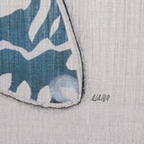 Moth Blue III by Mercana Studio a Hand Embellished Textured Framed Art Print from Mercana - Luna Furniture
