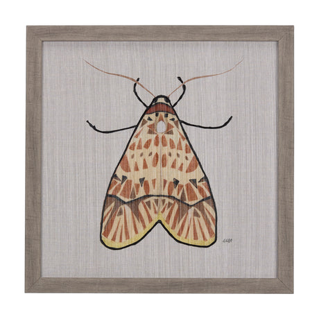 Moth I by Mercana Studio a Hand Embellished Textured Framed Art Print from Mercana - Luna Furniture