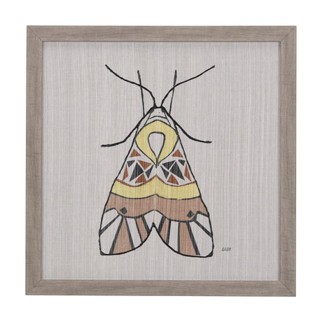 Moth II by Mercana Studio a Hand Embellished Textured Framed Art Print from Mercana - Luna Furniture