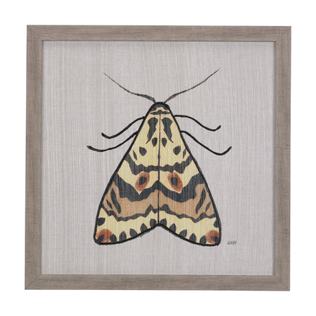 Moth III by Mercana Studio a Hand Embellished Textured Framed Art Print from Mercana - Luna Furniture