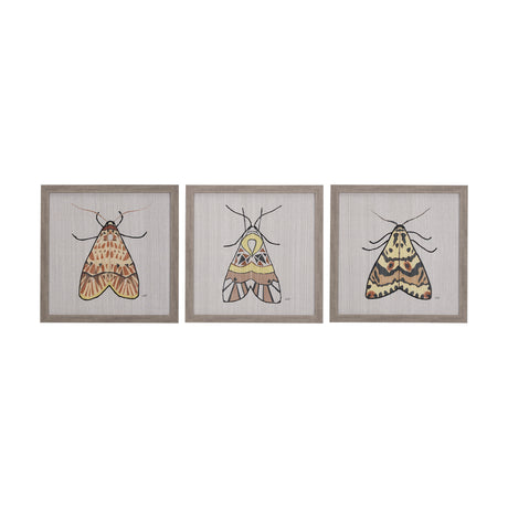 Moth III by Mercana Studio a Hand Embellished Textured Framed Art Print from Mercana - Luna Furniture