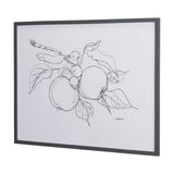 Fruit Sketch Apple by Mercana Studio a Hand Embellished Textured Framed Art Print from Mercana - Luna Furniture