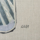 Moth Blue I by Mercana Studio a Hand Embellished Textured Canvas from Mercana - Luna Furniture