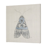 Moth Blue II by Mercana Studio a Hand Embellished Textured Canvas from Mercana - Luna Furniture