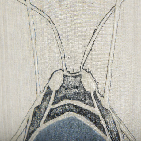 Moth Blue II by Mercana Studio a Hand Embellished Textured Canvas from Mercana - Luna Furniture