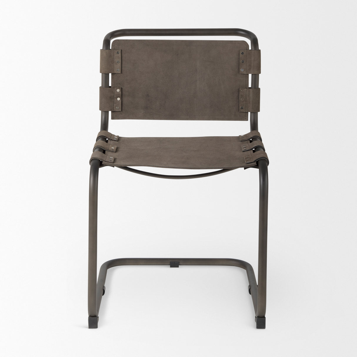 Berbick 33" Total Height Brown/Gray Suede w/ Iron Frame Dining Chair from Mercana - Luna Furniture