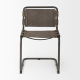 Berbick 33" Total Height Brown/Gray Suede w/ Iron Frame Dining Chair from Mercana - Luna Furniture