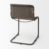 Berbick 33" Total Height Brown/Gray Suede w/ Iron Frame Dining Chair from Mercana - Luna Furniture