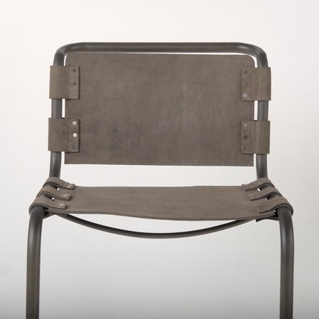 Berbick 33" Total Height Brown/Gray Suede w/ Iron Frame Dining Chair from Mercana - Luna Furniture