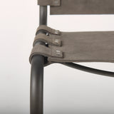 Berbick 33" Total Height Brown/Gray Suede w/ Iron Frame Dining Chair from Mercana - Luna Furniture