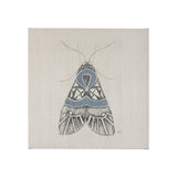 Moth Blue II by Mercana Studio a Hand Embellished Textured Canvas from Mercana - Luna Furniture