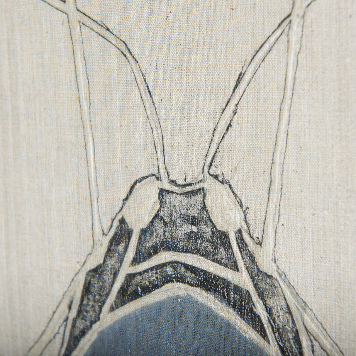 Moth Blue II by Mercana Studio a Hand Embellished Textured Canvas from Mercana - Luna Furniture