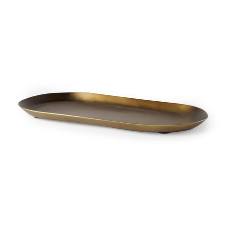 Payson 18.0L x 8.5W x 0.8H Aluminum Candle Tray from Mercana - Luna Furniture