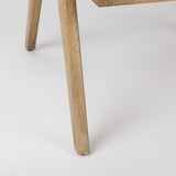Donna Light Brown Wood Cane-Back w/ Beige Upholstered Seat Dining Chair from Mercana - Luna Furniture