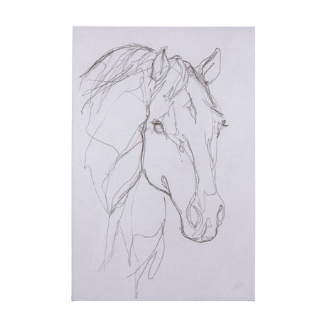 Thoroughbred III by Mercana Studio a Hand Embellished Textured Canvas from Mercana - Luna Furniture