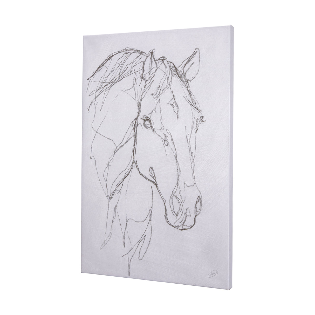 Thoroughbred III by Mercana Studio a Hand Embellished Textured Canvas from Mercana - Luna Furniture