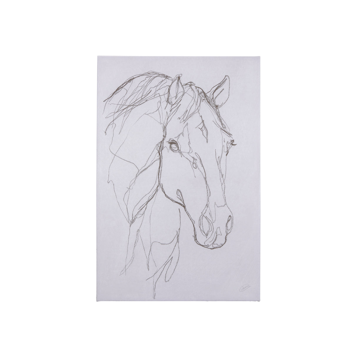 Thoroughbred III by Mercana Studio a Hand Embellished Textured Canvas from Mercana - Luna Furniture