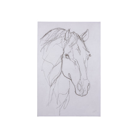 Thoroughbred III by Mercana Studio a Hand Embellished Textured Canvas from Mercana - Luna Furniture