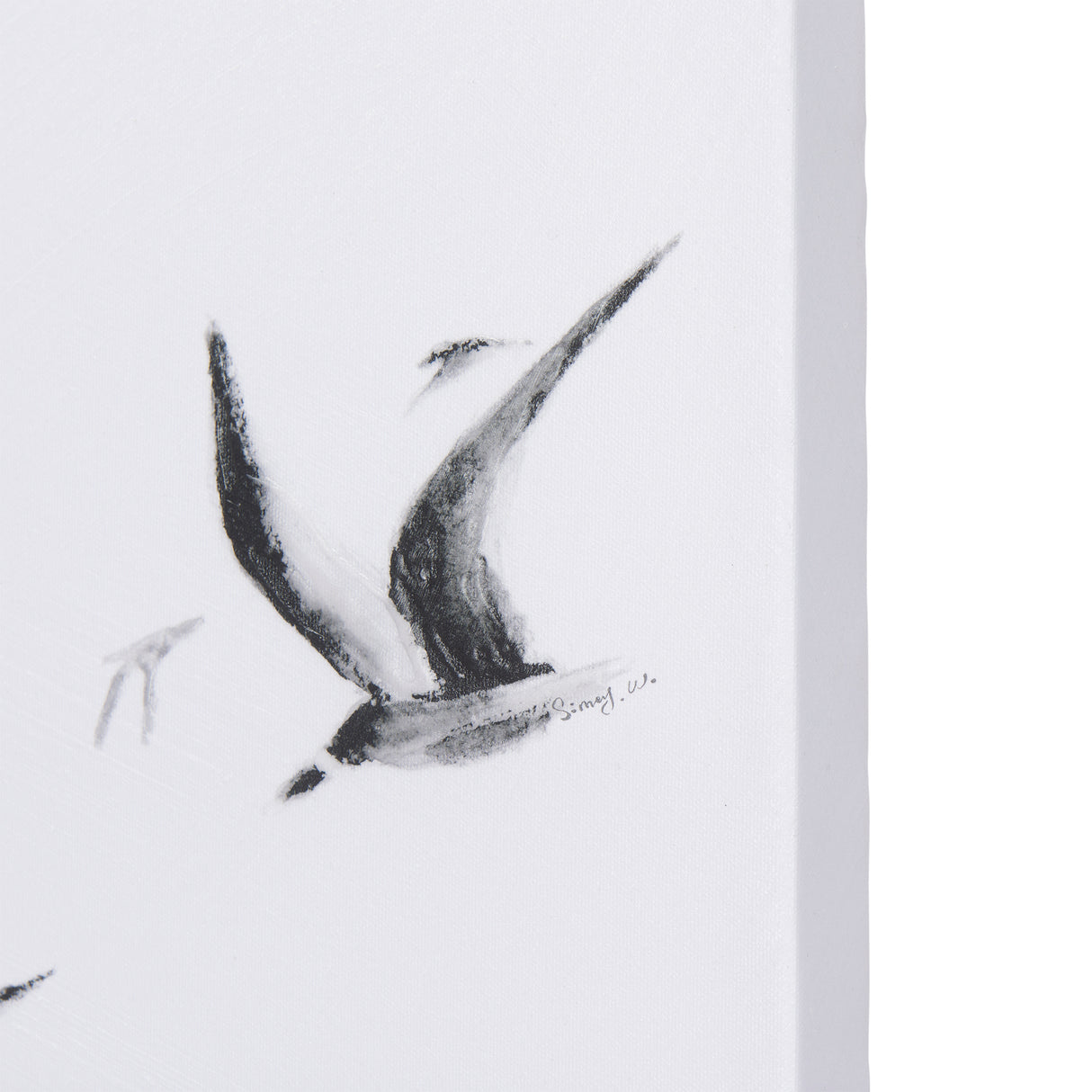 Fly Away I by Mercana Studio a Hand Embellished Textured Canvas from Mercana - Luna Furniture