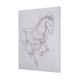 Horse I by Mercana Studio a Hand Embellished Textured Canvas from Mercana - Luna Furniture