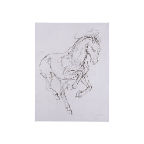 Horse I by Mercana Studio a Hand Embellished Textured Canvas from Mercana - Luna Furniture