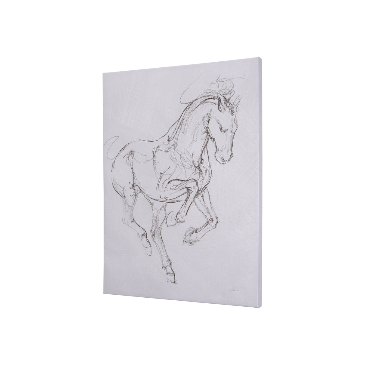 Horse I by Mercana Studio a Hand Embellished Textured Canvas from Mercana - Luna Furniture