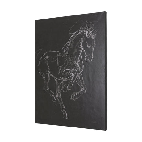 Horse III by Mercana Studio a Hand Embellished Textured Canvas from Mercana - Luna Furniture