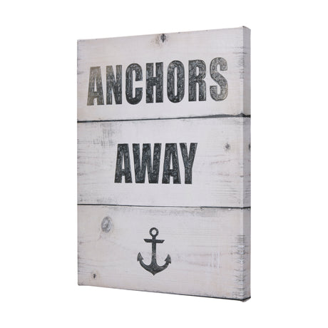Anchors Away by Mercana Studio a Hand Embellished Textured Canvas from Mercana - Luna Furniture