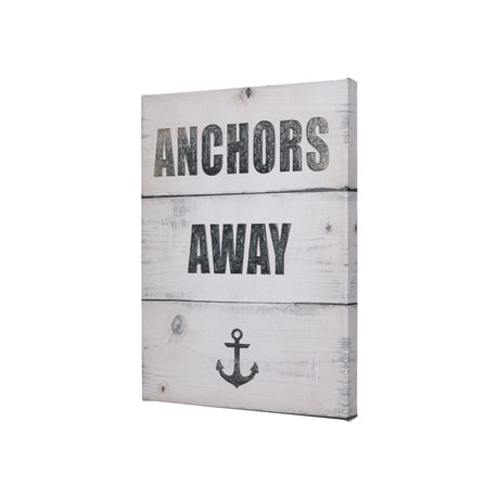Anchors Away by Mercana Studio a Hand Embellished Textured Canvas from Mercana - Luna Furniture