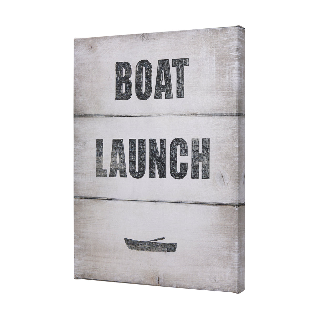 Boat Launch by Mercana Studio a Hand Embellished Textured Canvas from Mercana - Luna Furniture