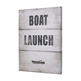Boat Launch by Mercana Studio a Hand Embellished Textured Canvas from Mercana - Luna Furniture