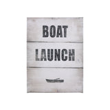 Boat Launch by Mercana Studio a Hand Embellished Textured Canvas from Mercana - Luna Furniture