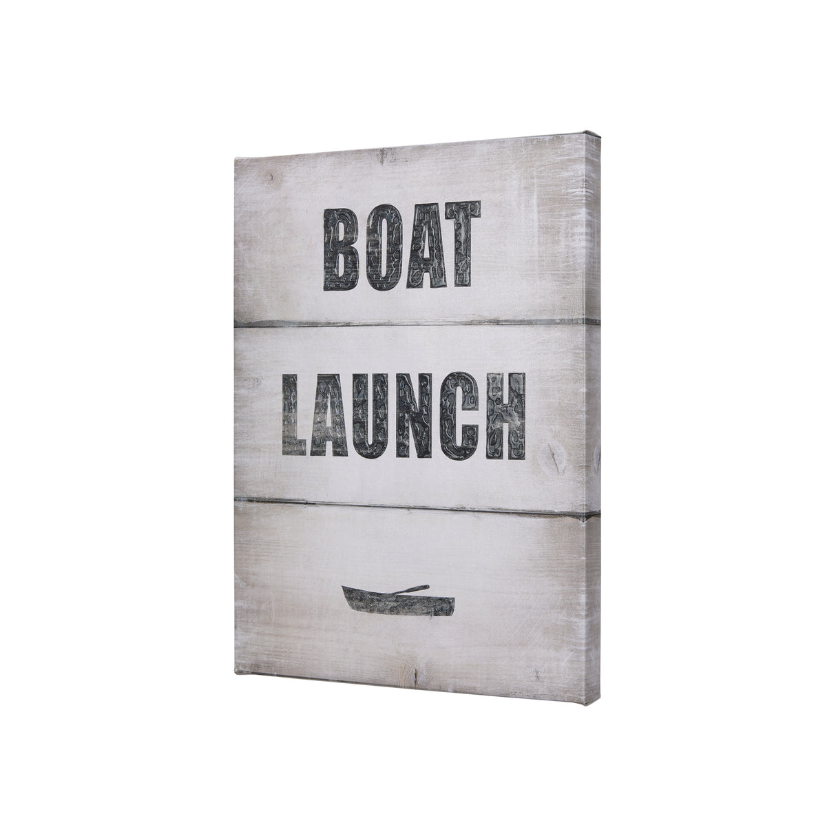 Boat Launch by Mercana Studio a Hand Embellished Textured Canvas from Mercana - Luna Furniture