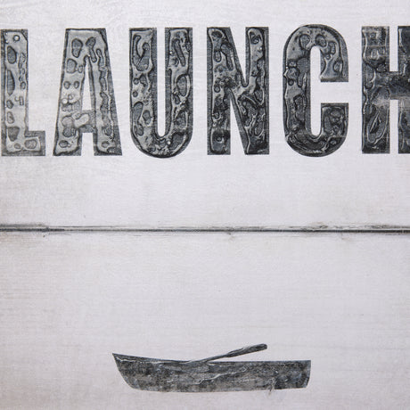 Boat Launch by Mercana Studio a Hand Embellished Textured Canvas from Mercana - Luna Furniture