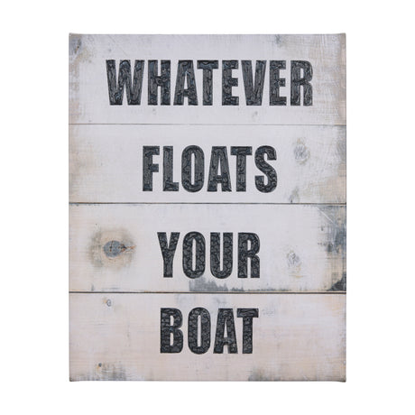 Float Your Boat by Mercana Studio a Hand Embellished Textured Canvas from Mercana - Luna Furniture