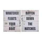 Float Your Boat by Mercana Studio a Hand Embellished Textured Canvas from Mercana - Luna Furniture