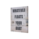 Float Your Boat by Mercana Studio a Hand Embellished Textured Canvas from Mercana - Luna Furniture