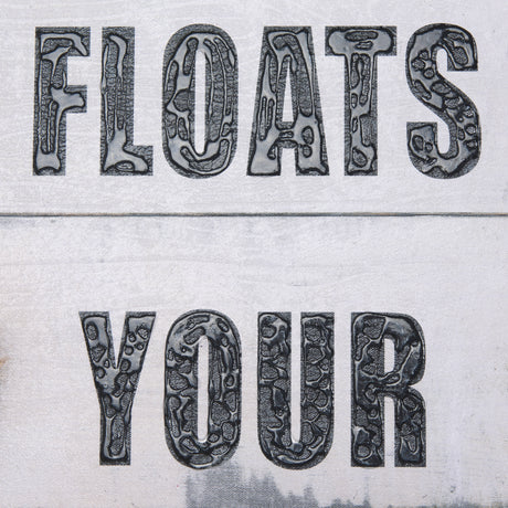 Float Your Boat by Mercana Studio a Hand Embellished Textured Canvas from Mercana - Luna Furniture