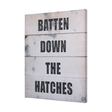 Batten Down The Hatches by Mercana Studio a Hand Embellished Textured Canvas from Mercana - Luna Furniture