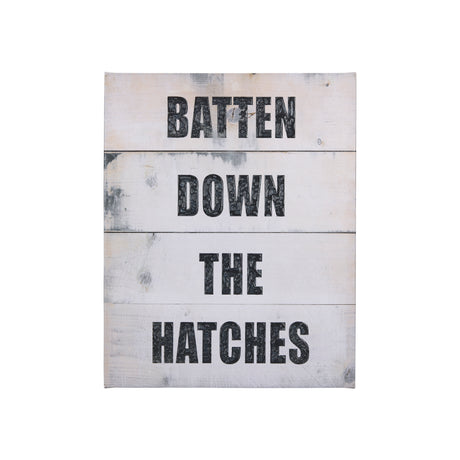 Batten Down The Hatches by Mercana Studio a Hand Embellished Textured Canvas from Mercana - Luna Furniture